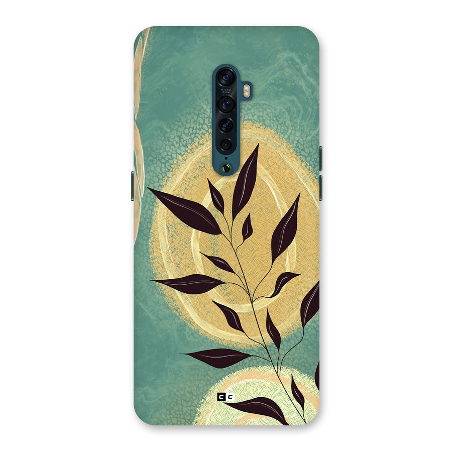 Vintage Leaf Art Back Case for Oppo Reno2