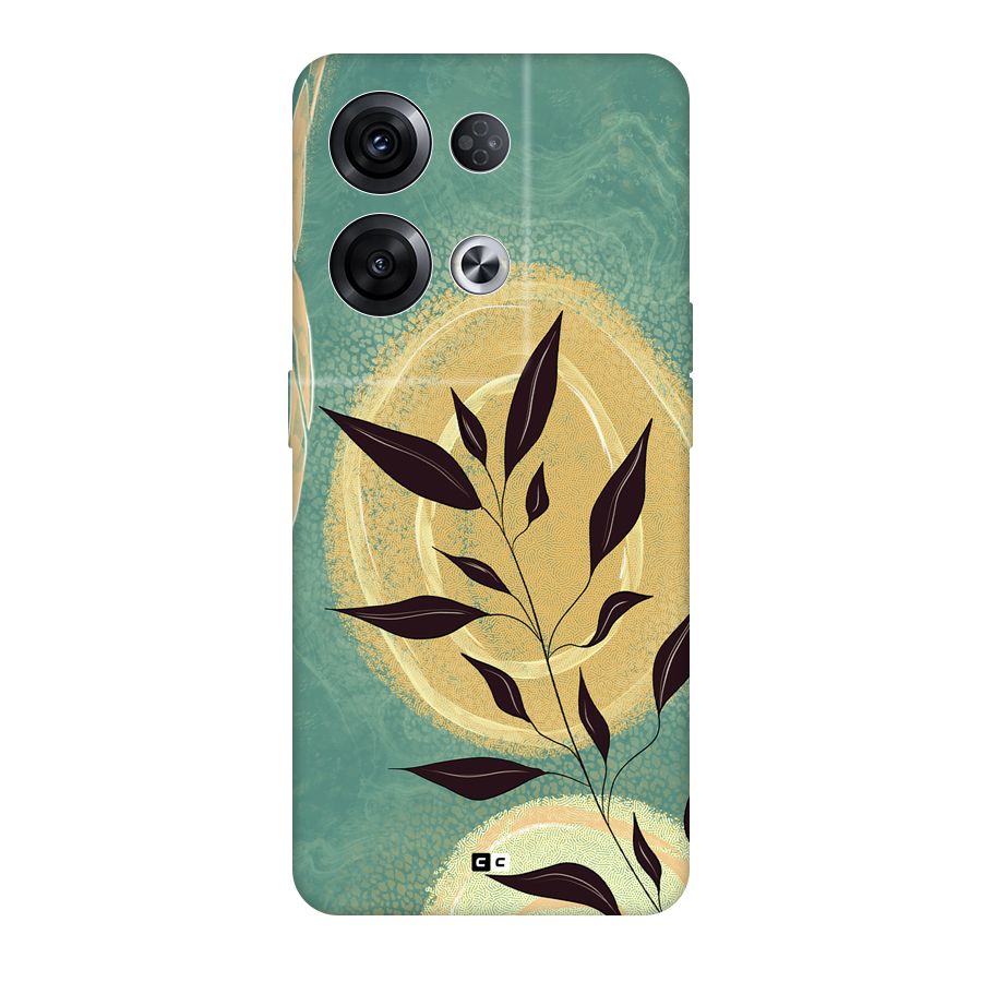 Vintage Leaf Art Back Case for Oppo Reno8 Pro 5G