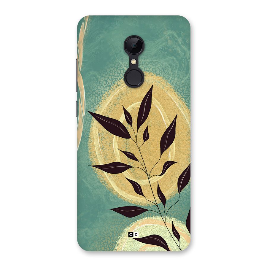 Vintage Leaf Art Back Case for Redmi 5