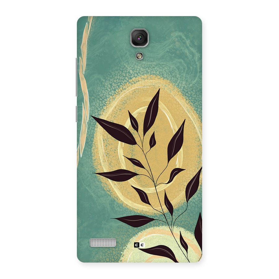 Vintage Leaf Art Back Case for Redmi Note