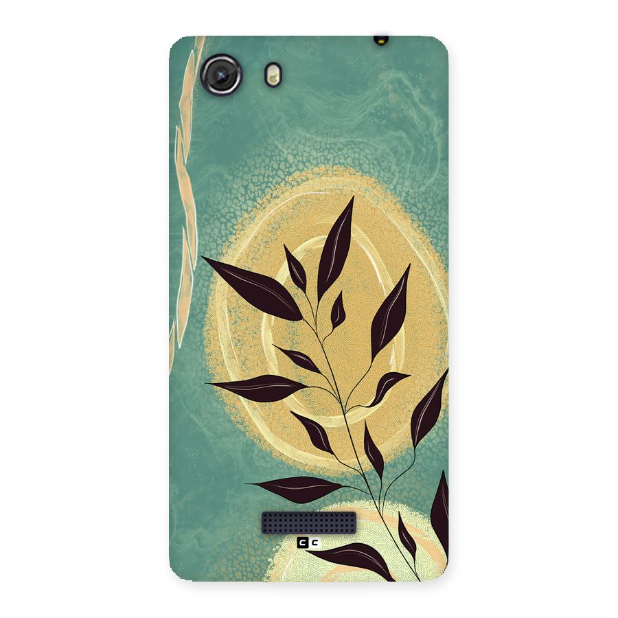 Vintage Leaf Art Back Case for Unite 3