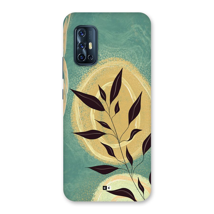 Vintage Leaf Art Back Case for Vivo V17