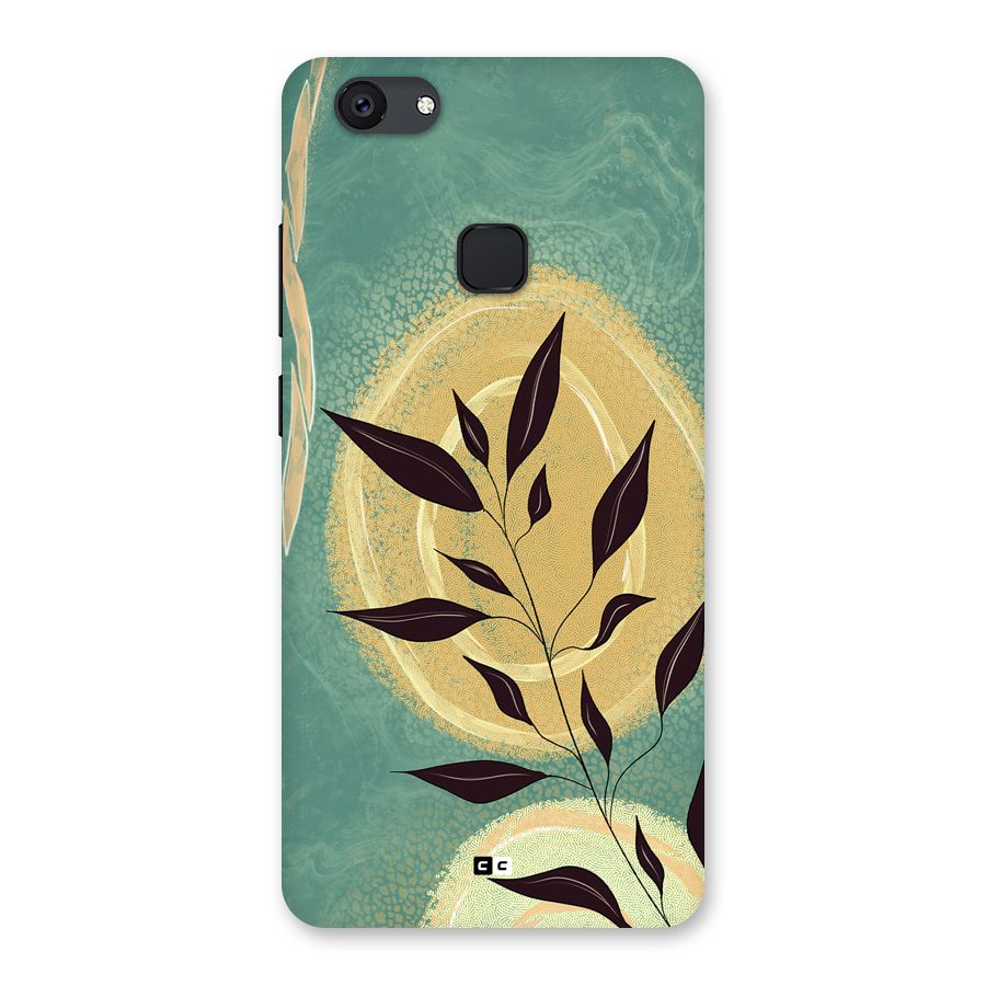 Vintage Leaf Art Back Case for Vivo V7 Plus