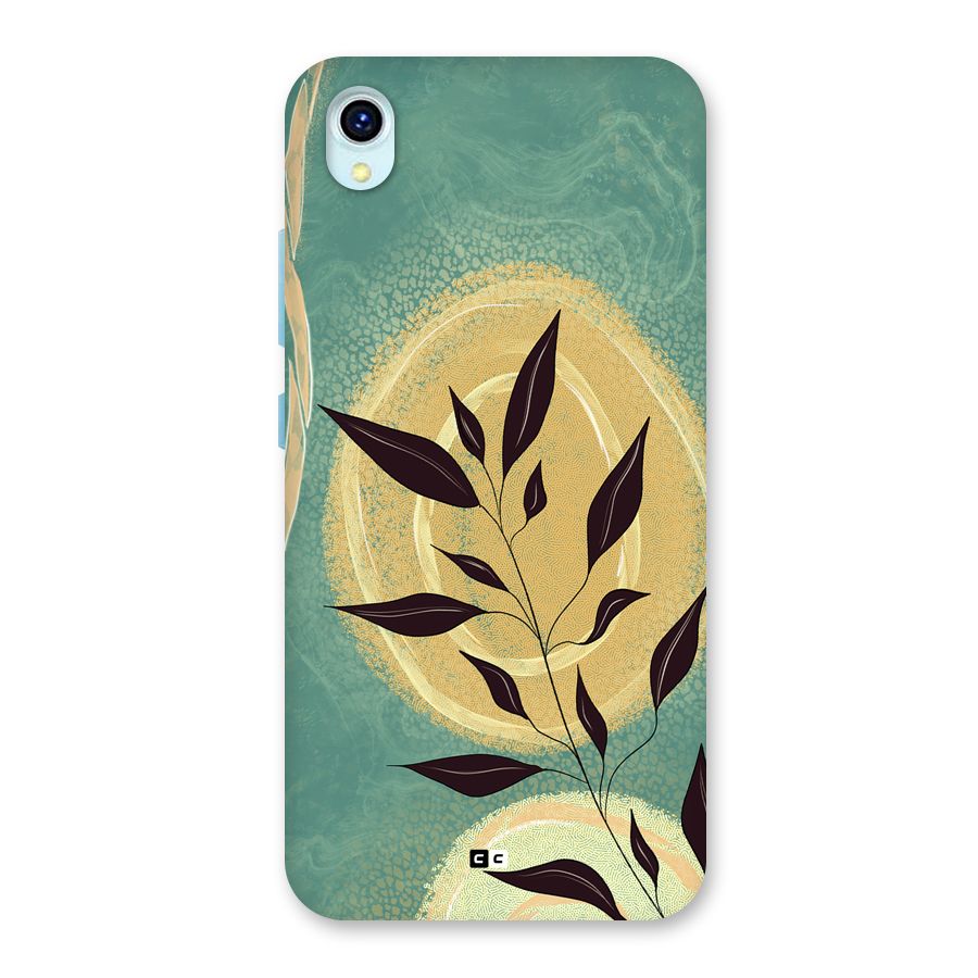 Vintage Leaf Art Back Case for Vivo Y1s