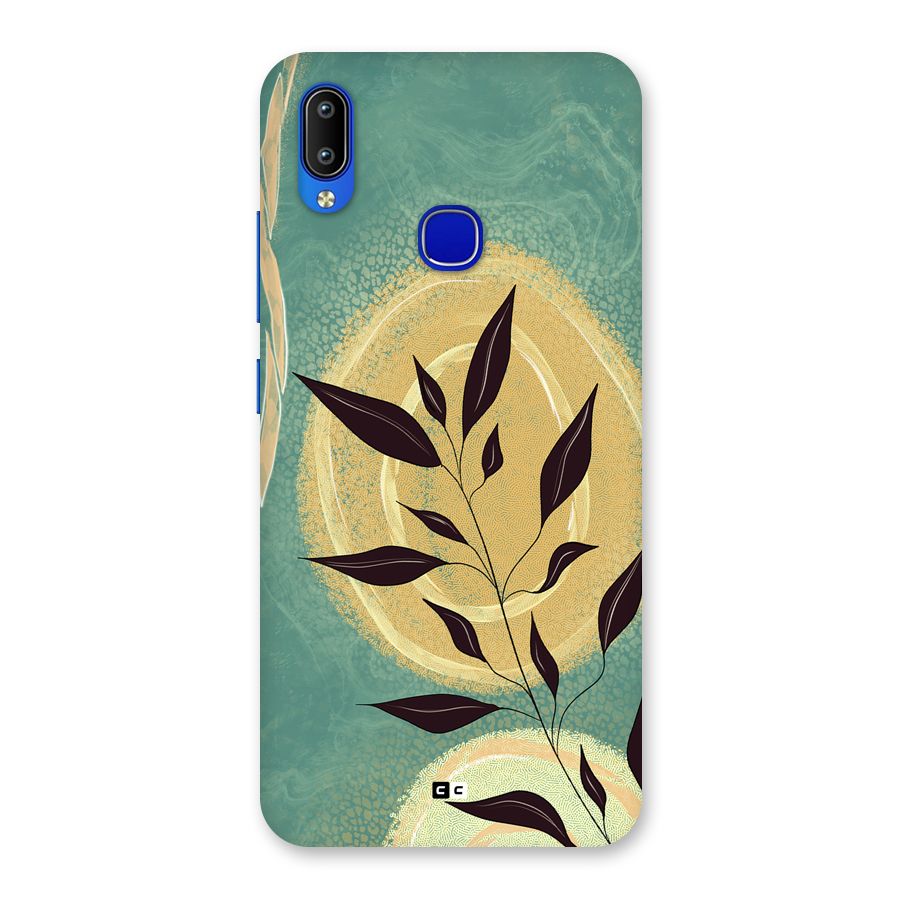 Vintage Leaf Art Back Case for Vivo Y91