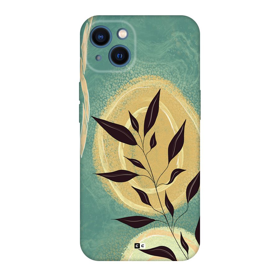 Vintage Leaf Art Back Case for iPhone 13