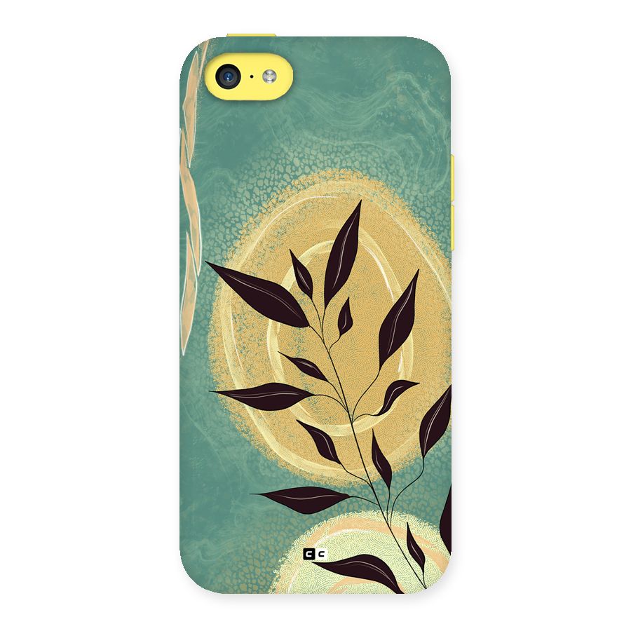 Vintage Leaf Art Back Case for iPhone 5C