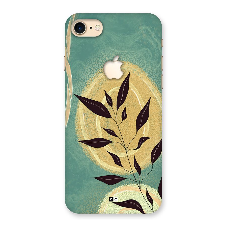 Vintage Leaf Art Back Case for iPhone 7 Apple Cut