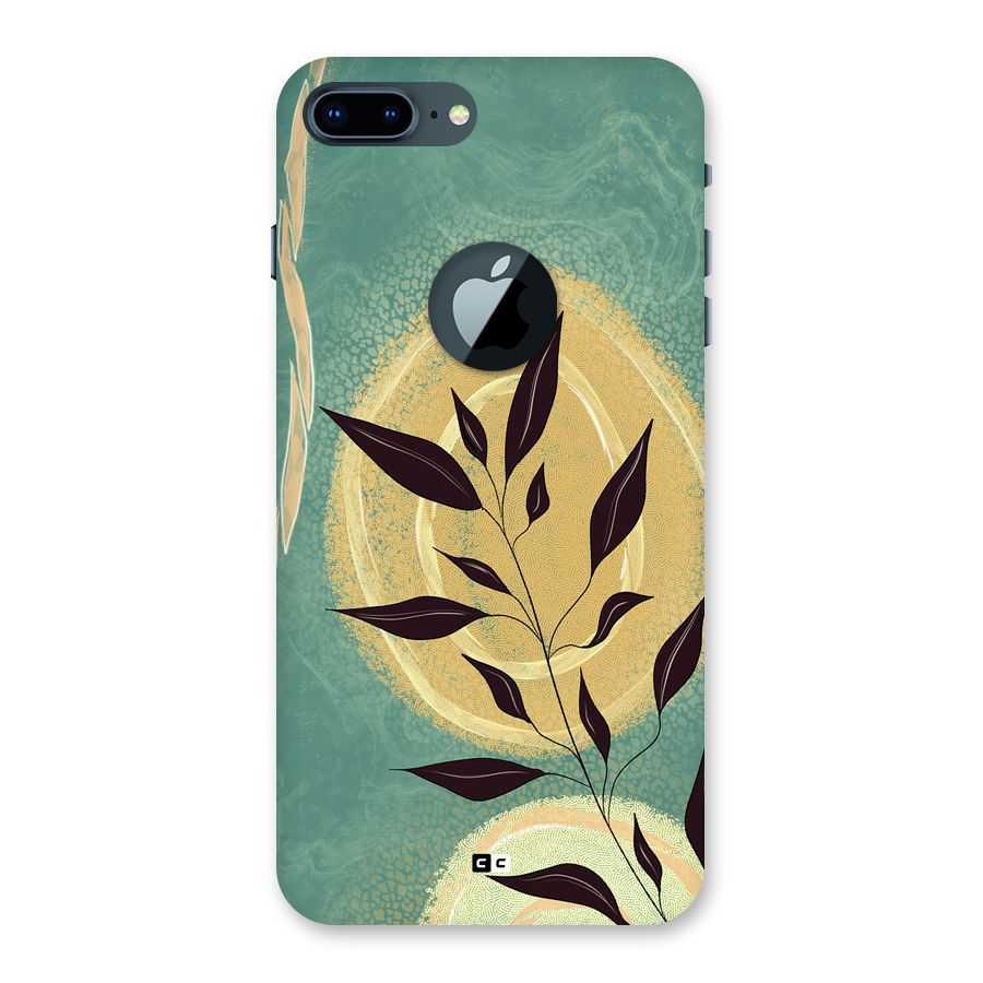 Vintage Leaf Art Back Case for iPhone 7 Plus Logo Cut