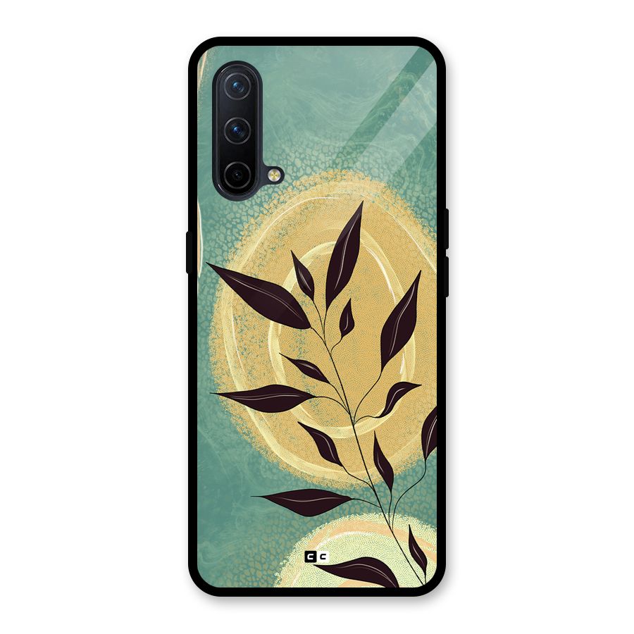 Vintage Leaf Art Glass Back Case for OnePlus Nord CE 5G