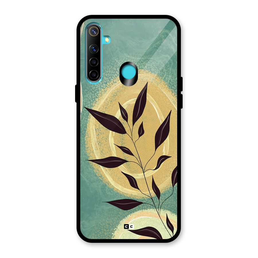 Vintage Leaf Art Glass Back Case for Realme Narzo 10