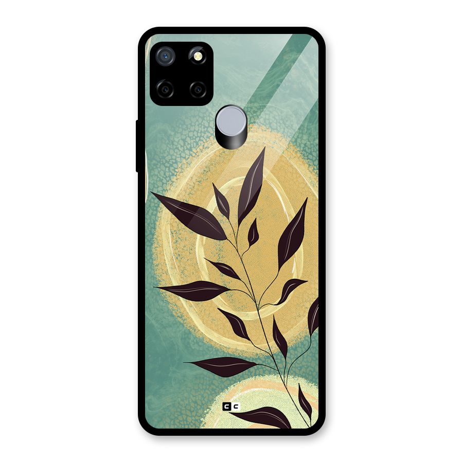 Vintage Leaf Art Glass Back Case for Realme Narzo 20