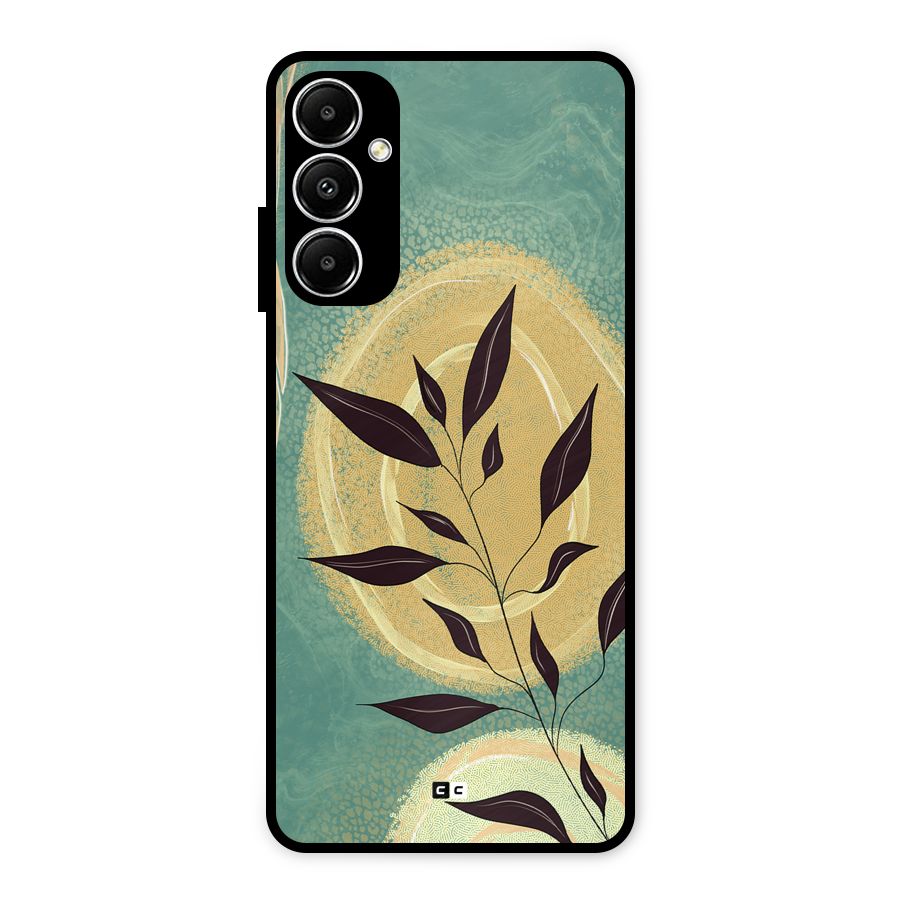 Vintage Leaf Art Metal Back Case for Galaxy A05s