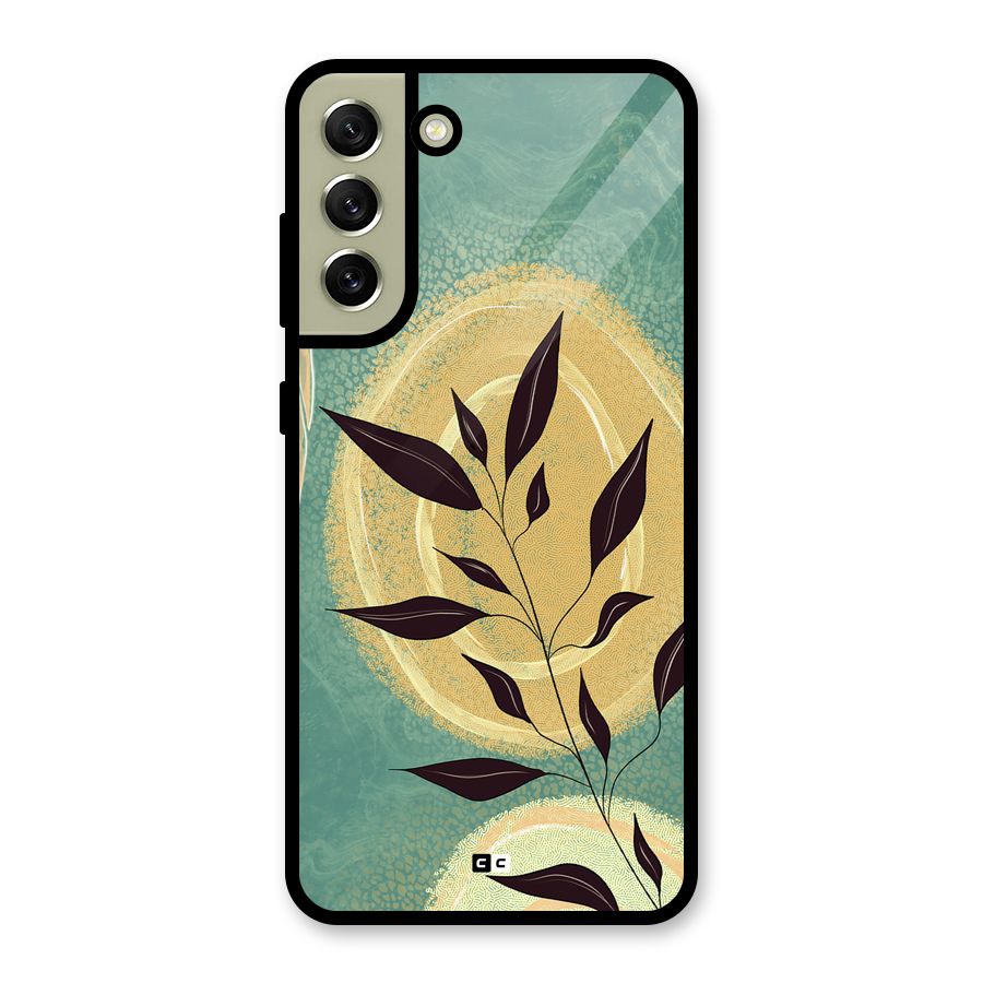 Vintage Leaf Art Metal Back Case for Galaxy S21 FE 5G (2023)