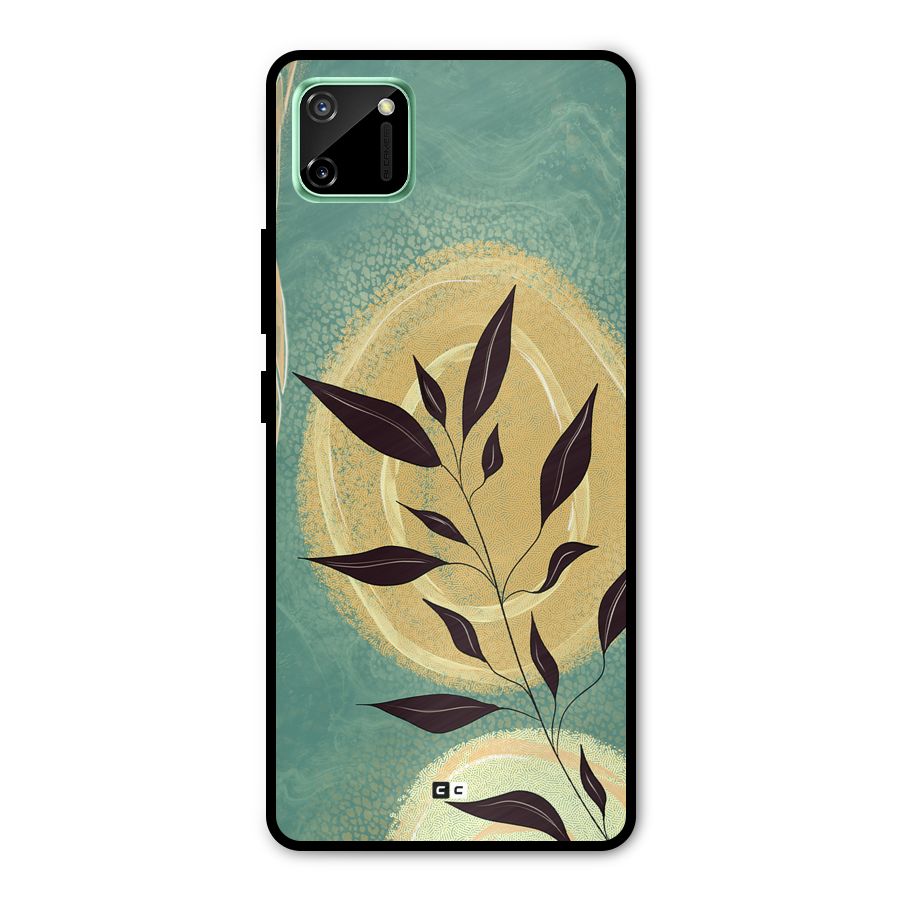 Vintage Leaf Art Metal Back Case for Realme C11