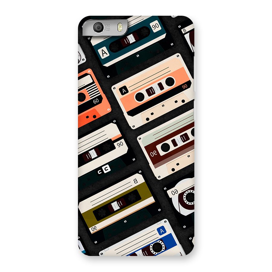 Vintage Retro Cassettes Back Case for Canvas Knight 2