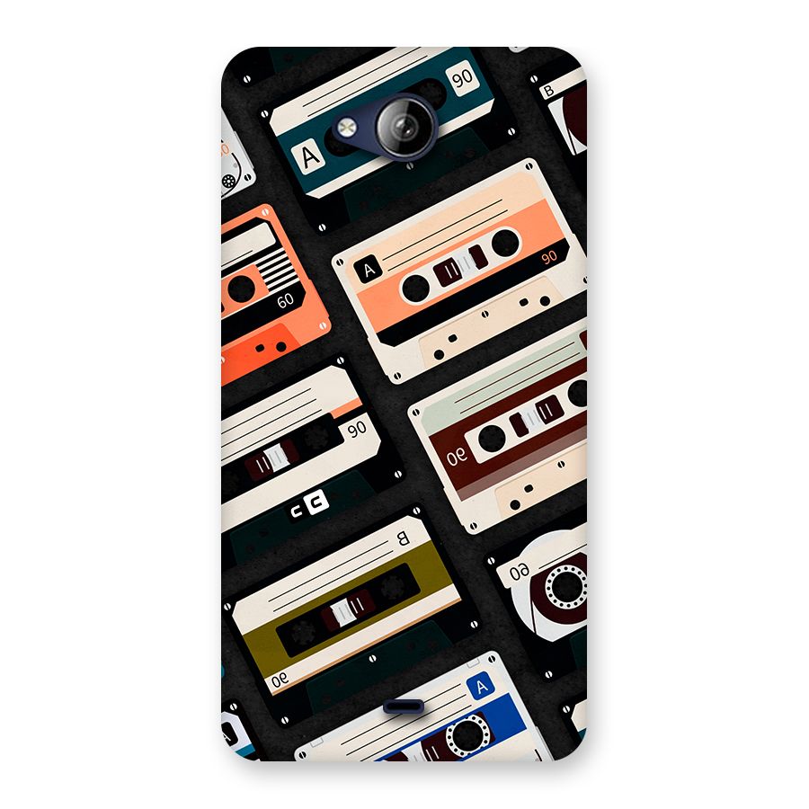 Vintage Retro Cassettes Back Case for Canvas Play Q355