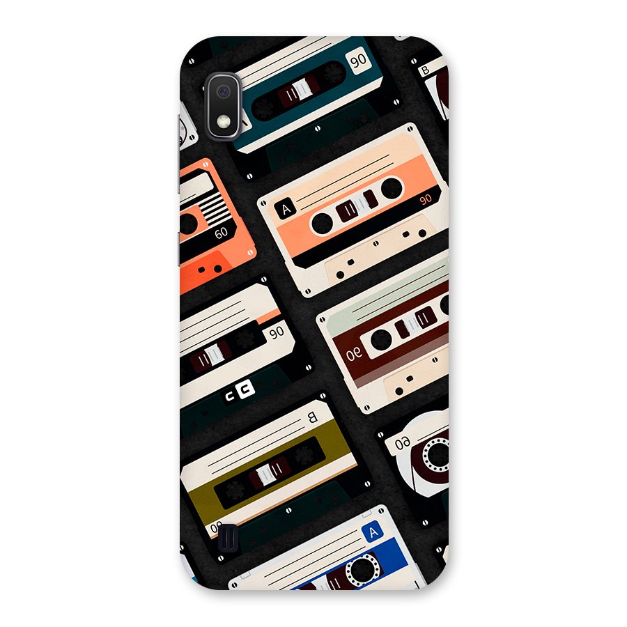 Vintage Retro Cassettes Back Case for Galaxy A10