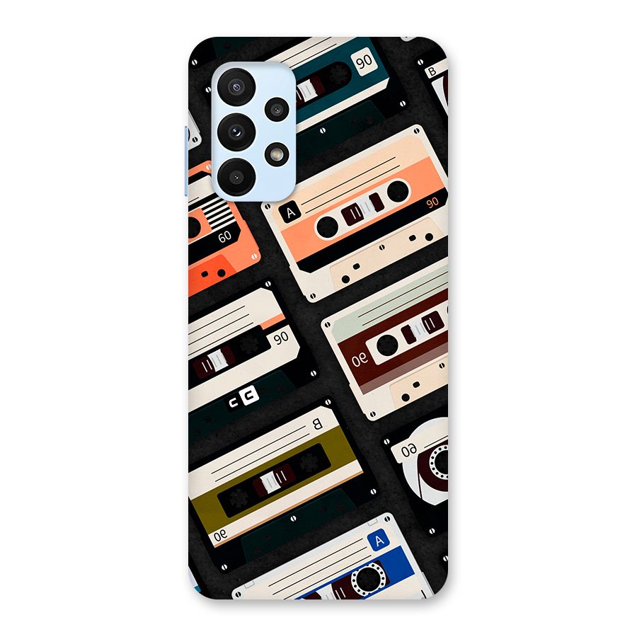 Vintage Retro Cassettes Back Case for Galaxy A23