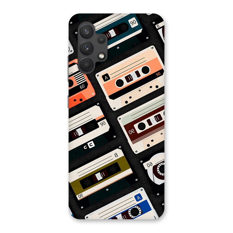 Vintage Retro Cassettes Back Case for Galaxy A32