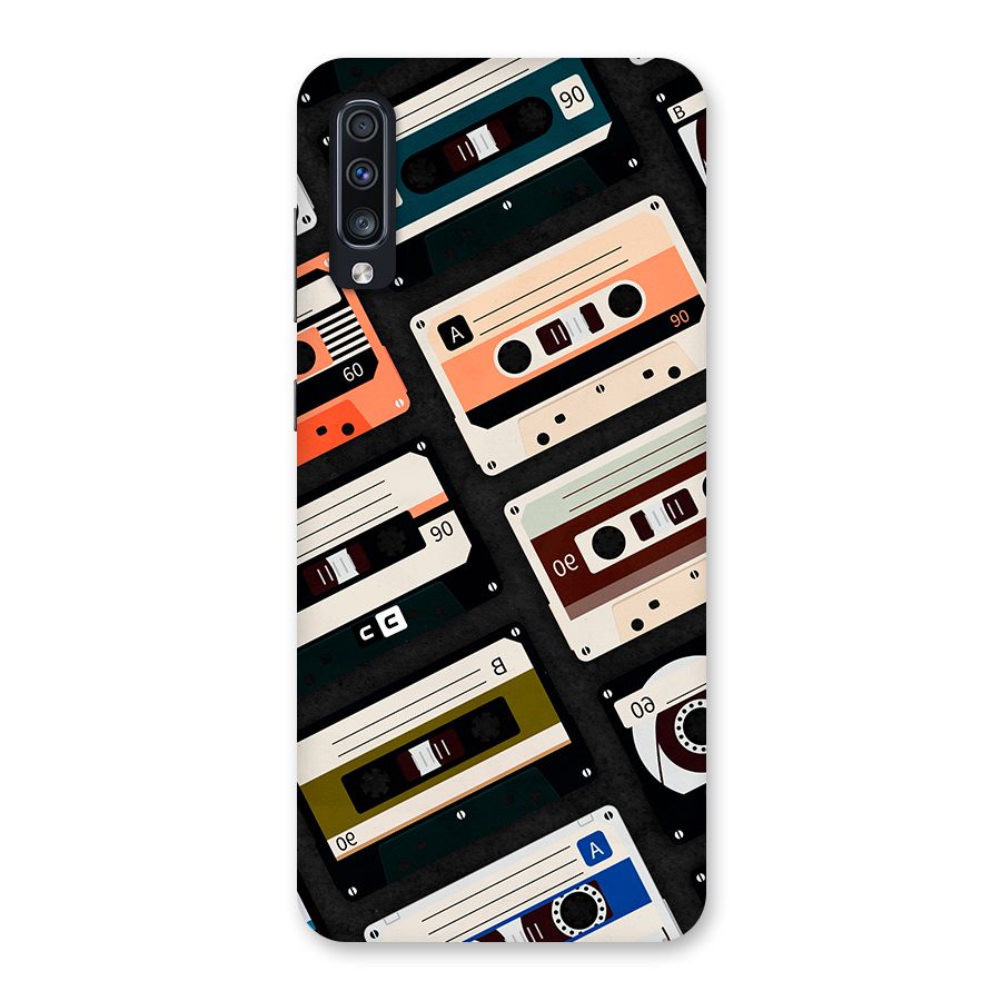 Vintage Retro Cassettes Back Case for Galaxy A70