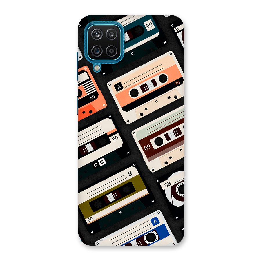 Vintage Retro Cassettes Back Case for Galaxy F12