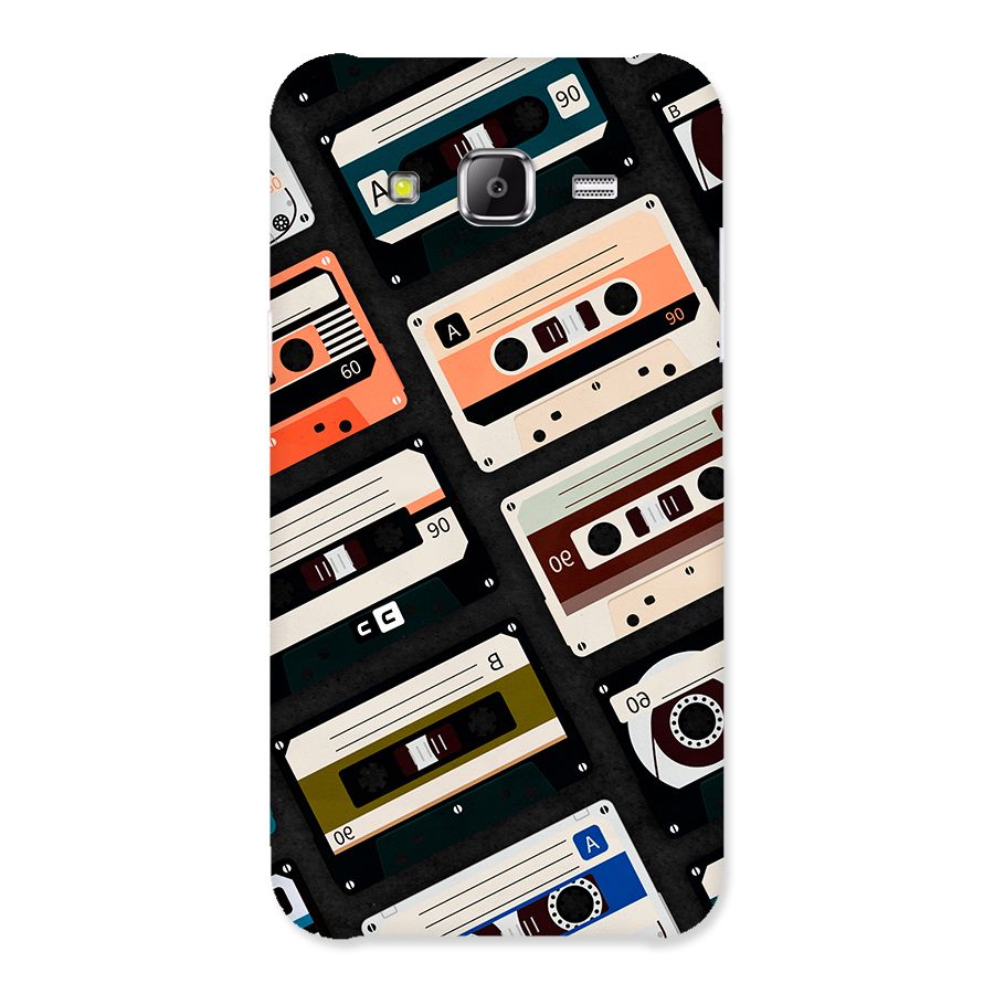 Vintage Retro Cassettes Back Case for Galaxy J2 Prime