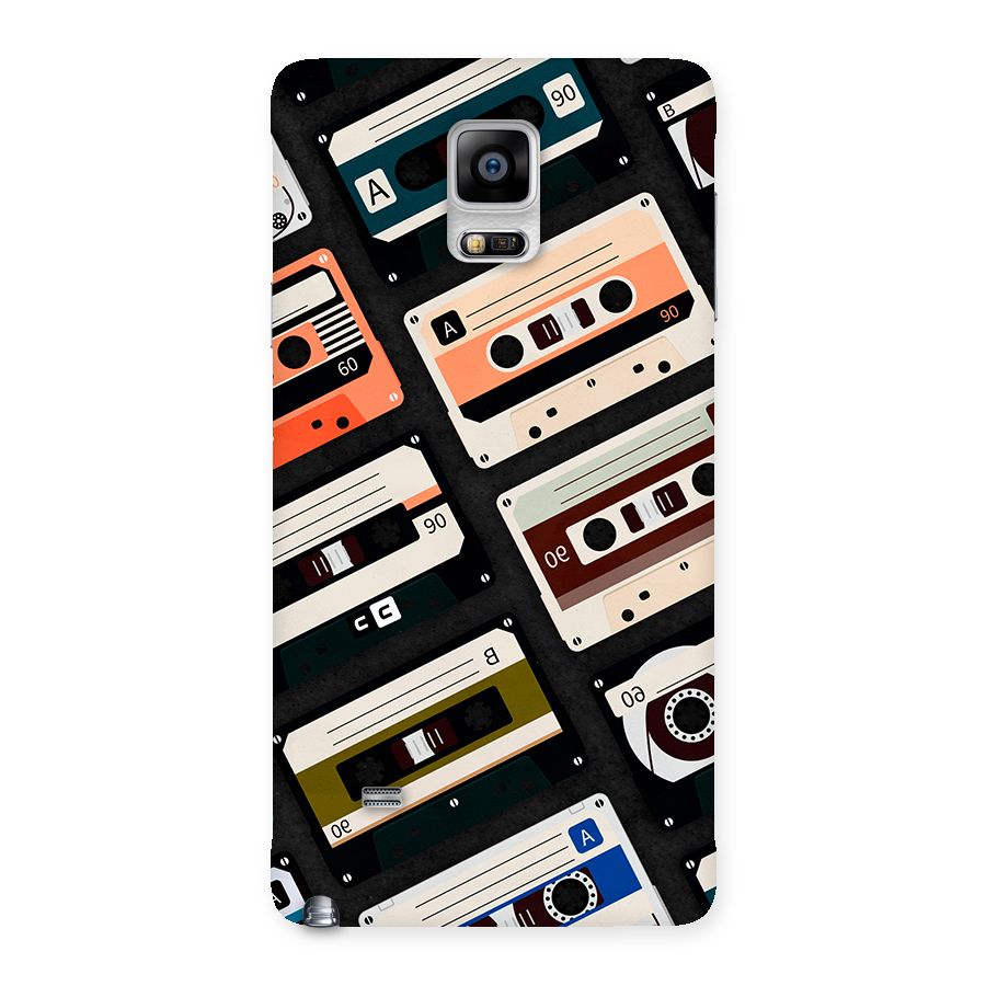 Vintage Retro Cassettes Back Case for Galaxy Note 4