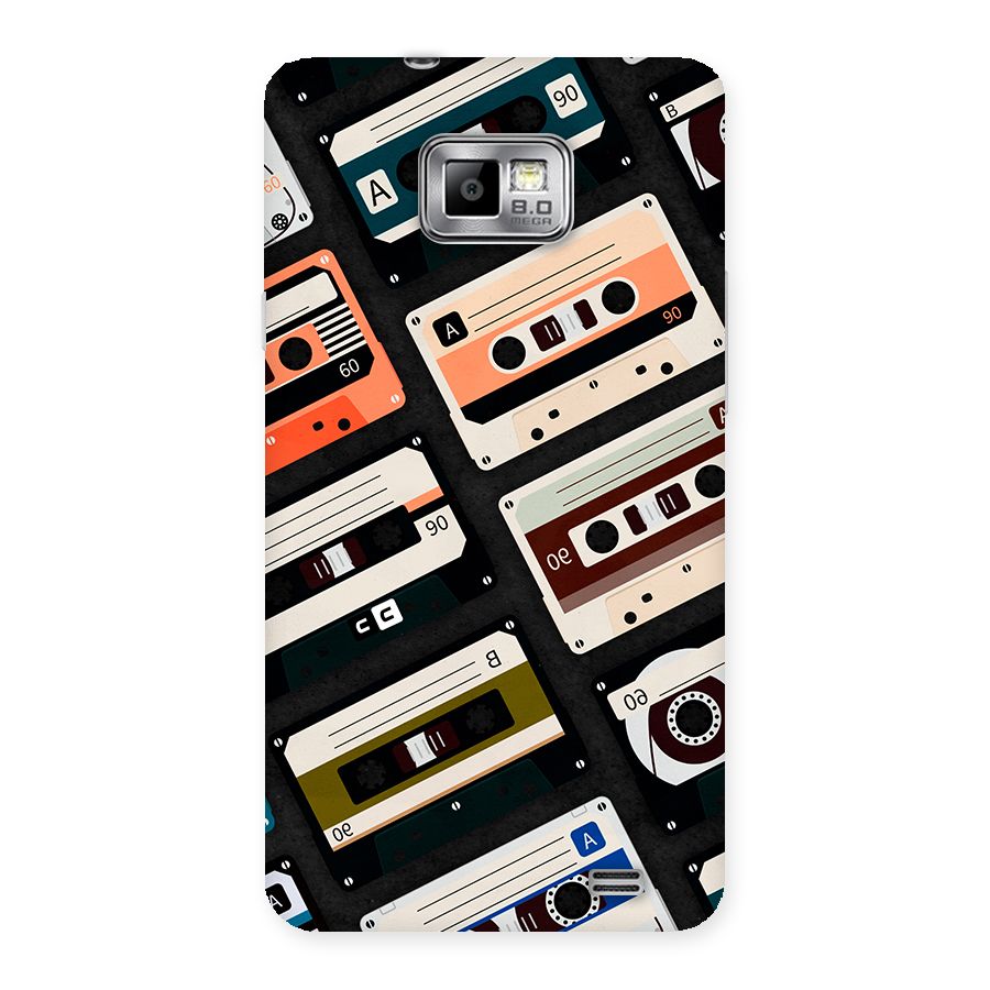 Vintage Retro Cassettes Back Case for Galaxy S2