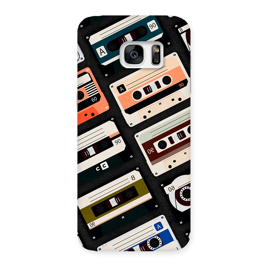 Vintage Retro Cassettes Back Case for Galaxy S7 Edge