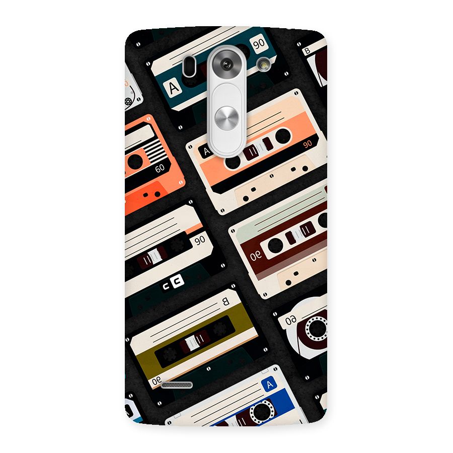 Vintage Retro Cassettes Back Case for LG G3 Mini
