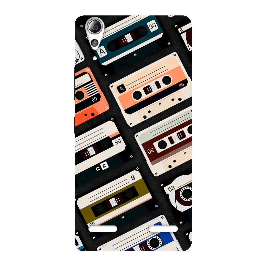 Vintage Retro Cassettes Back Case for Lenovo A6000 Plus