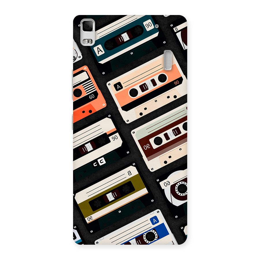 Vintage Retro Cassettes Back Case for Lenovo A7000