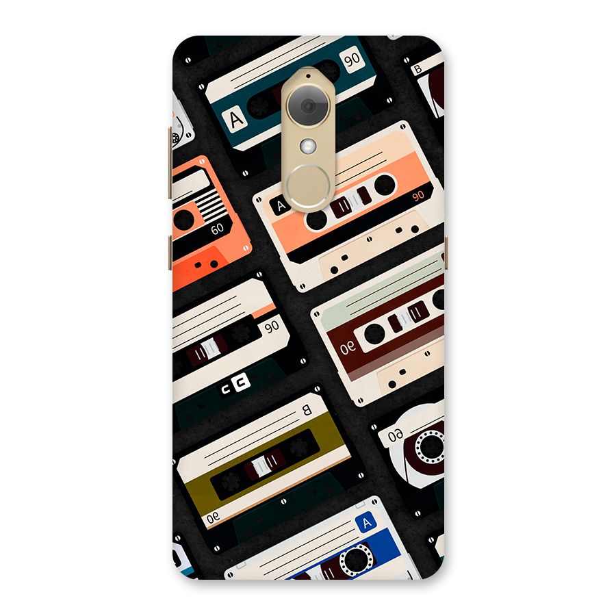 Vintage Retro Cassettes Back Case for Lenovo K8
