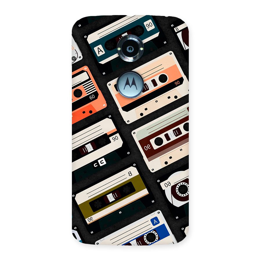 Vintage Retro Cassettes Back Case for Moto X2