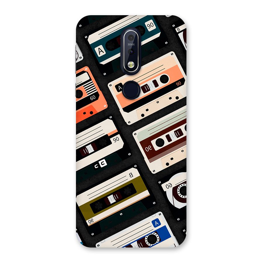 Vintage Retro Cassettes Back Case for Nokia 7.1