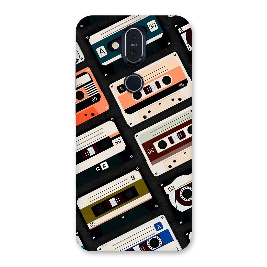Vintage Retro Cassettes Back Case for Nokia 8.1