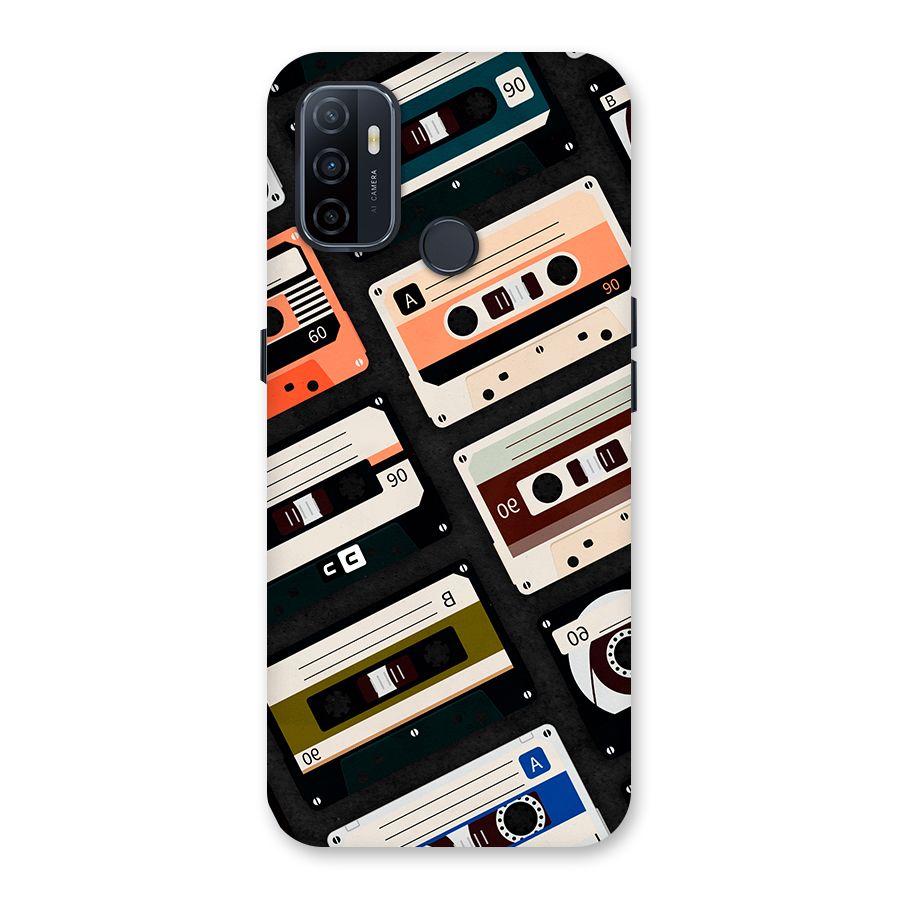 Vintage Retro Cassettes Back Case for Oppo A32