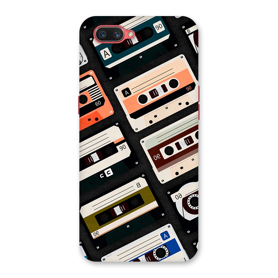 Vintage Retro Cassettes Back Case for Oppo A3s