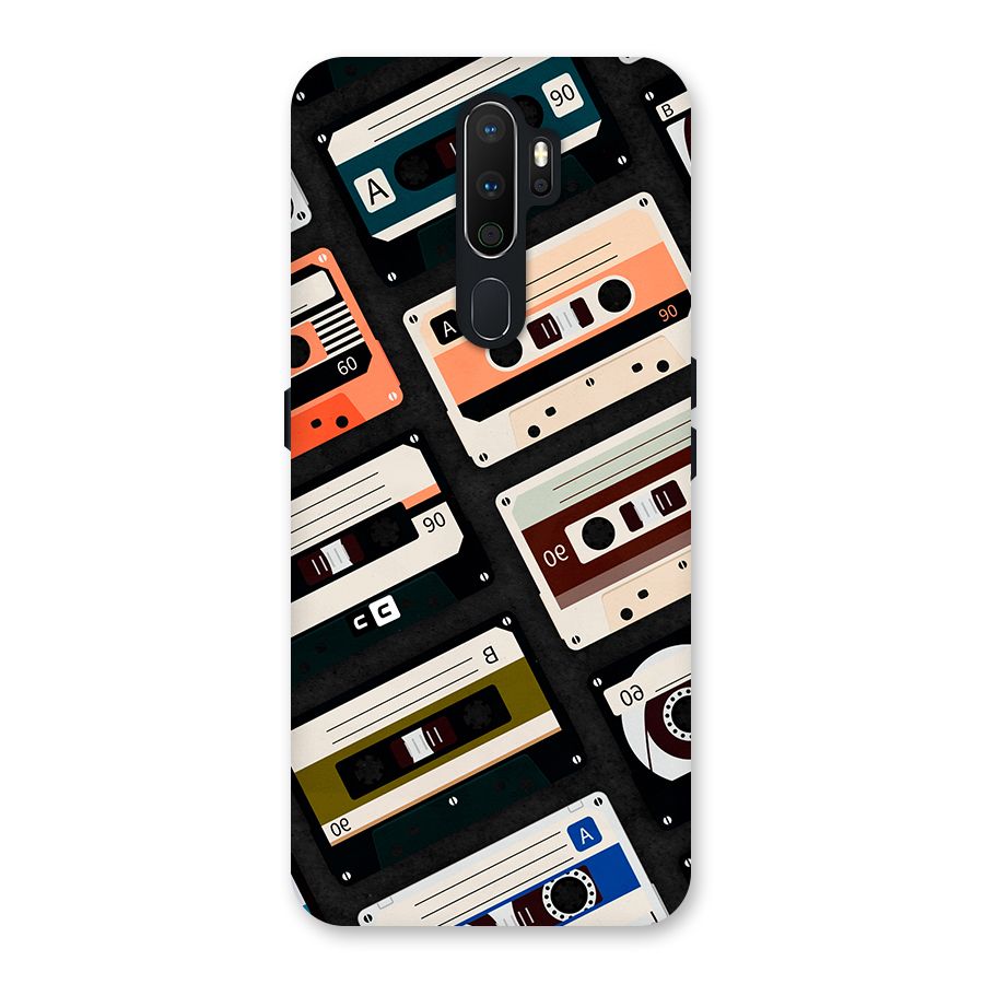Vintage Retro Cassettes Back Case for Oppo A5 (2020)