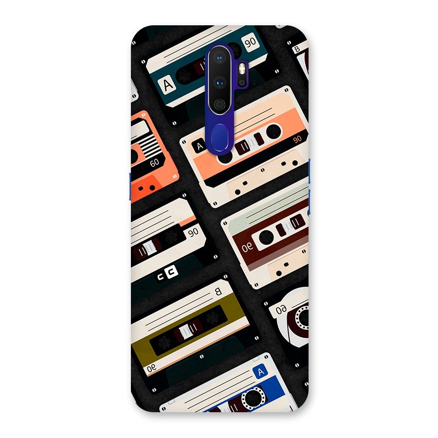 Vintage Retro Cassettes Back Case for Oppo A9 (2020)