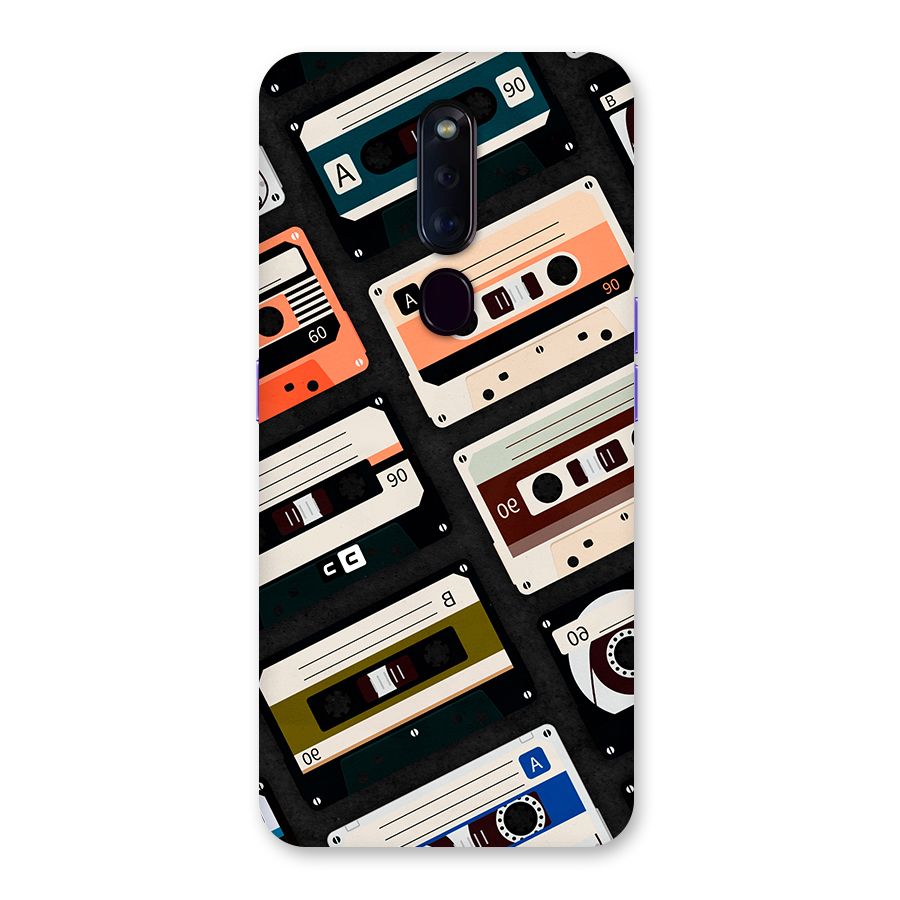 Vintage Retro Cassettes Back Case for Oppo F11 Pro