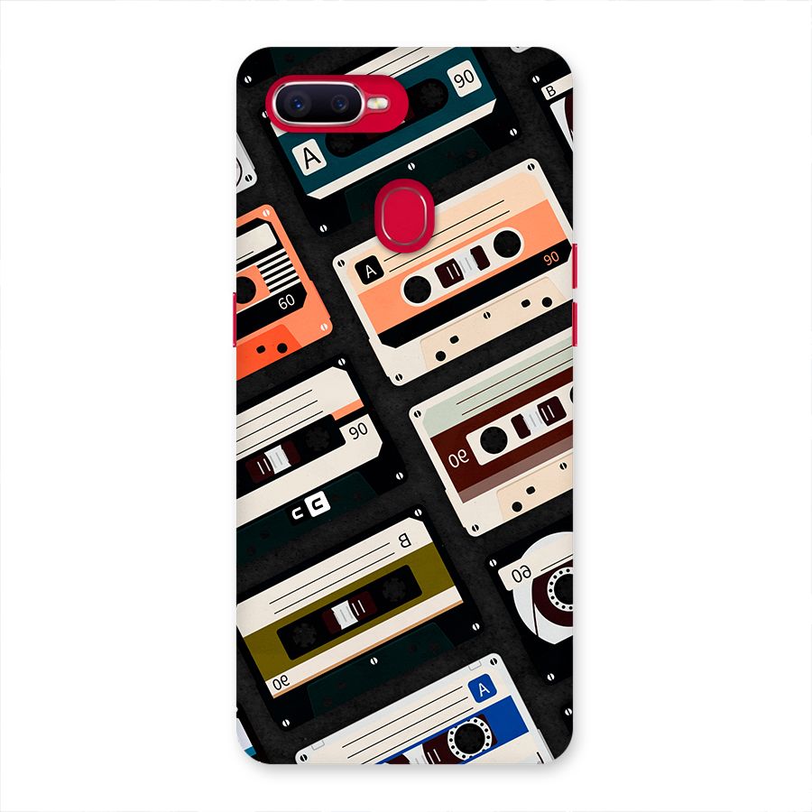 Vintage Retro Cassettes Back Case for Oppo F9 Pro