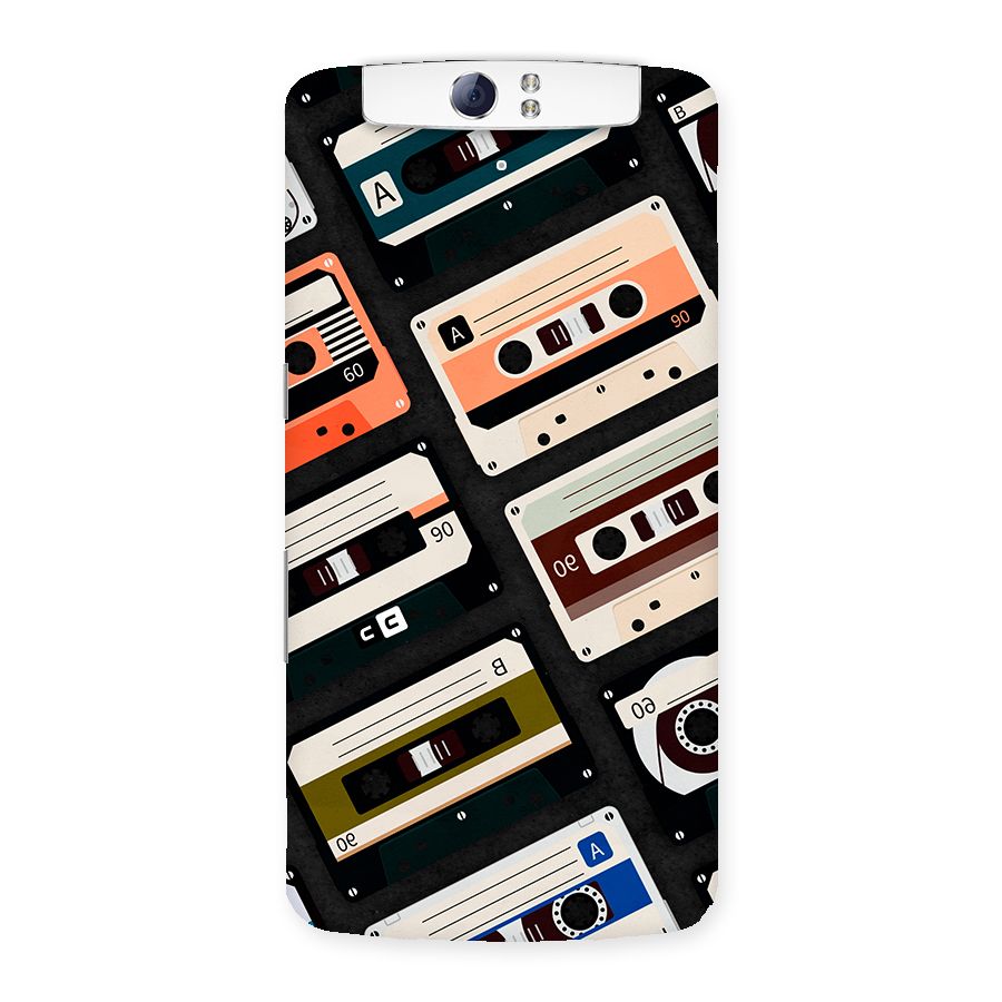 Vintage Retro Cassettes Back Case for Oppo N1