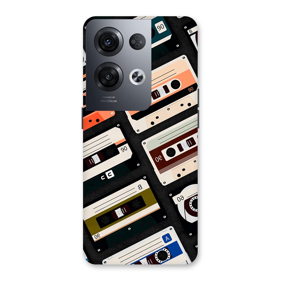 Vintage Retro Cassettes Back Case for Oppo Reno8 Pro 5G