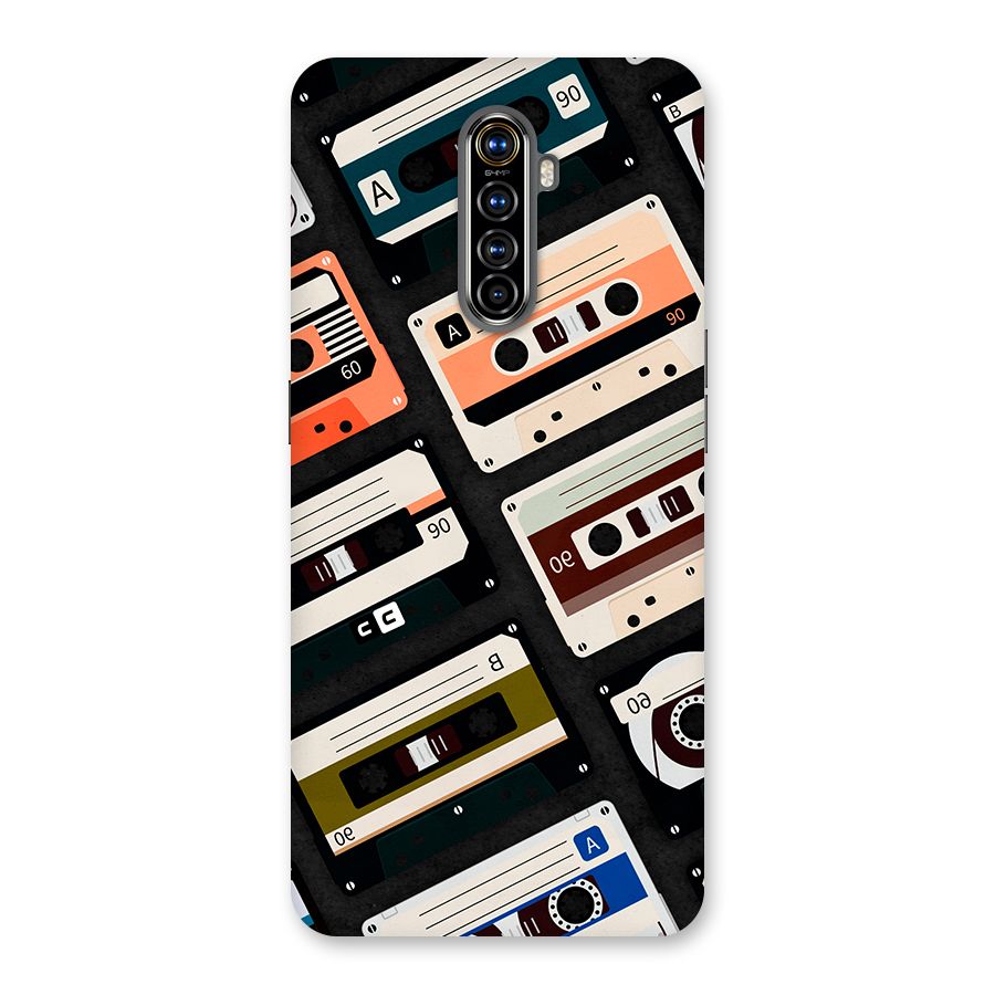 Vintage Retro Cassettes Back Case for Realme X2 Pro