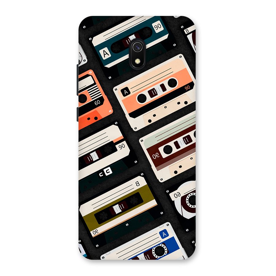 Vintage Retro Cassettes Back Case for Redmi 8A