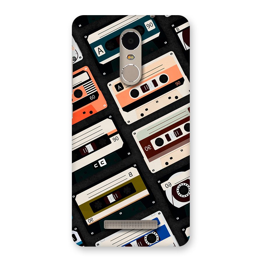 Vintage Retro Cassettes Back Case for Redmi Note 3