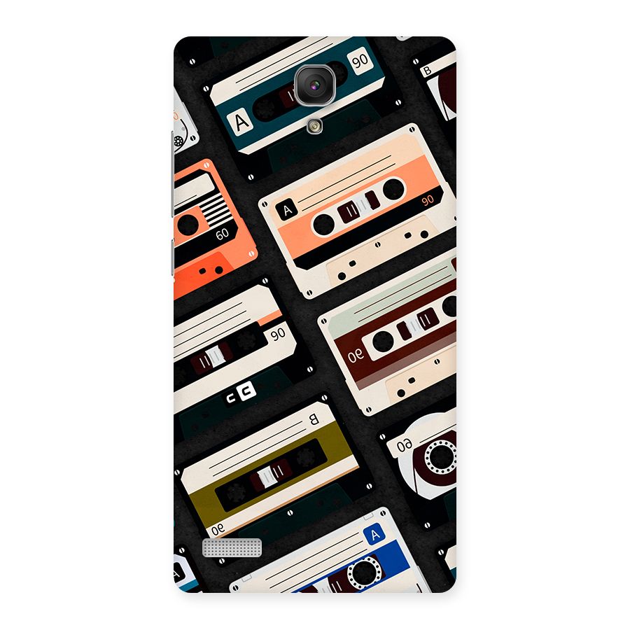 Vintage Retro Cassettes Back Case for Redmi Note 4
