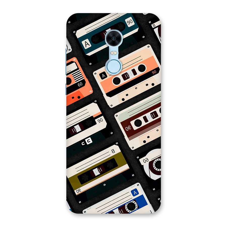 Vintage Retro Cassettes Back Case for Redmi Note 5